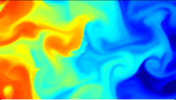 Fields from an Ocean Model - source: A. Mahadhevan